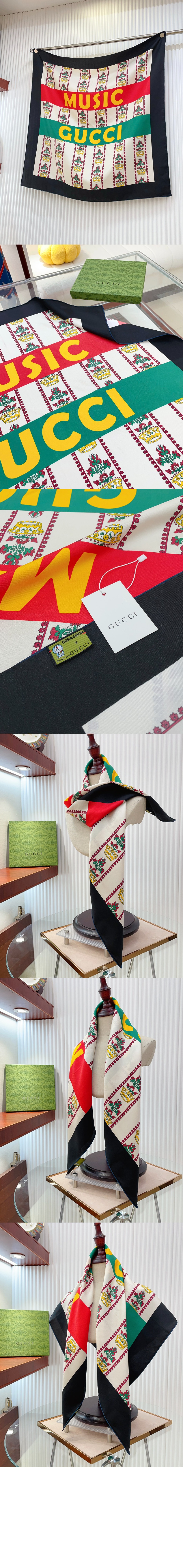 미러급레플리카사이트 | 명품레플리카 전문 쇼핑몰  | 퍼스트원 - 플로라 프린트 실크 스카 676964 > 구찌