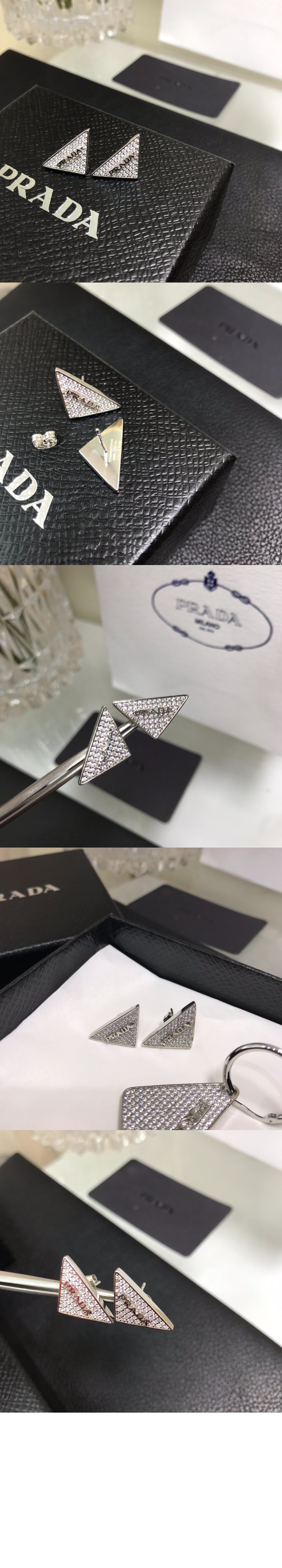 미러급레플리카사이트 | 명품레플리카 전문 쇼핑몰  | 퍼스트원 - 크리스털 로고 주얼리 귀걸이 1JO779 > 프라다