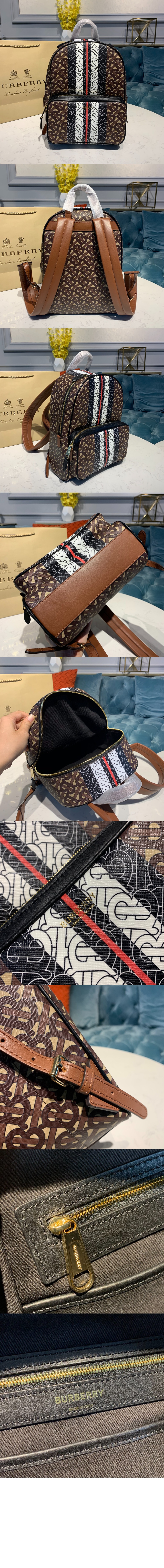 미러급레플리카사이트 | 명품레플리카 전문 쇼핑몰  | 퍼스트원 - 스트라이프 프린트 캔버스 백팩 80193461 > 버버리