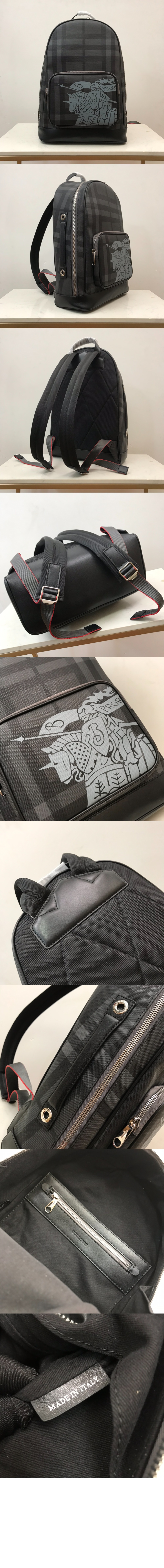 미러급레플리카사이트 | 명품레플리카 전문 쇼핑몰  | 퍼스트원 - 런던 체크 배색 가죽 백팩 80051611 > 버버리