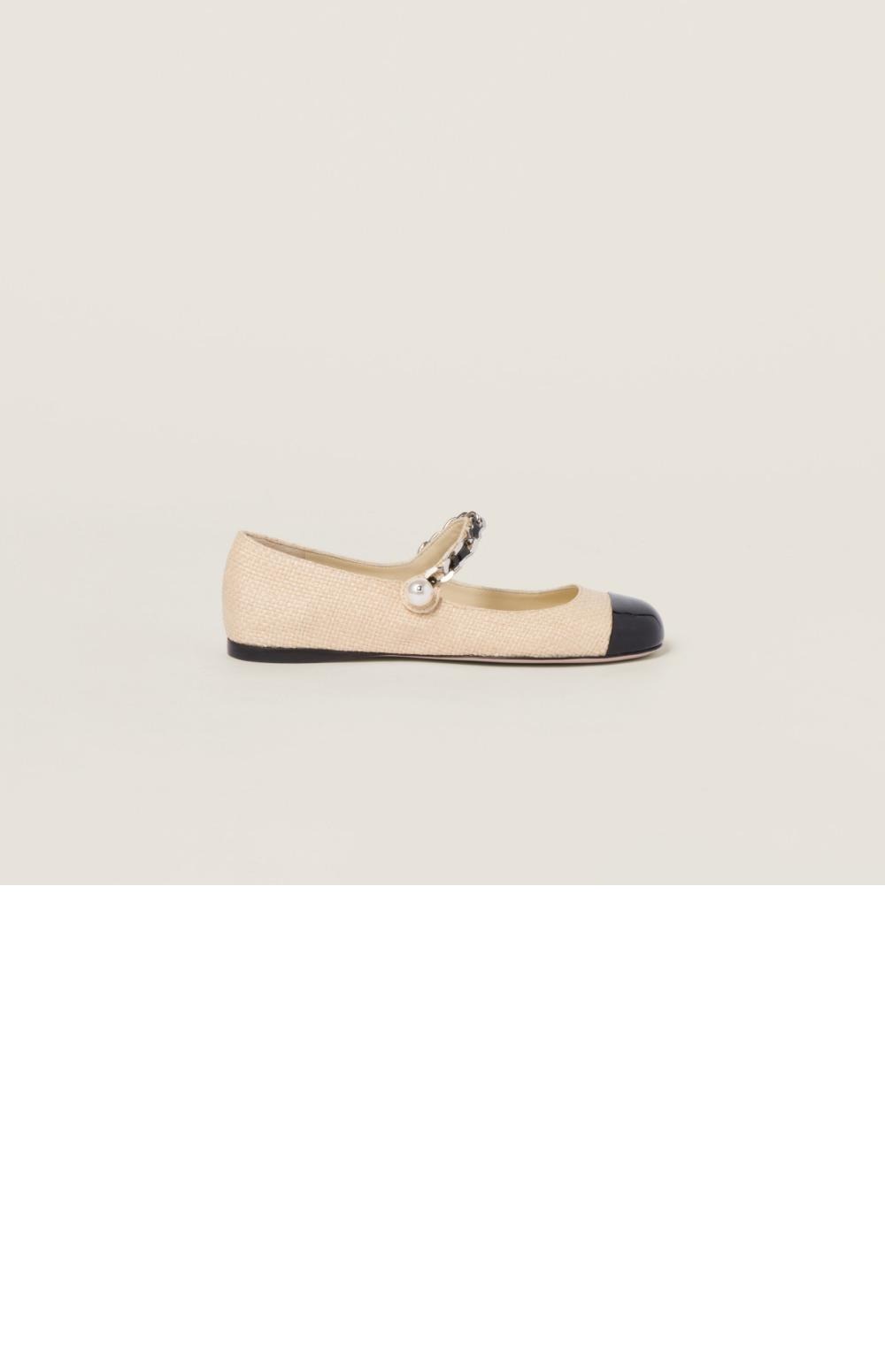 미러급레플리카사이트 | 명품레플리카 전문 쇼핑몰  | 퍼스트원 - 패브릭 및 페이턴트 가죽 발레리나 5F131E > 미우미우