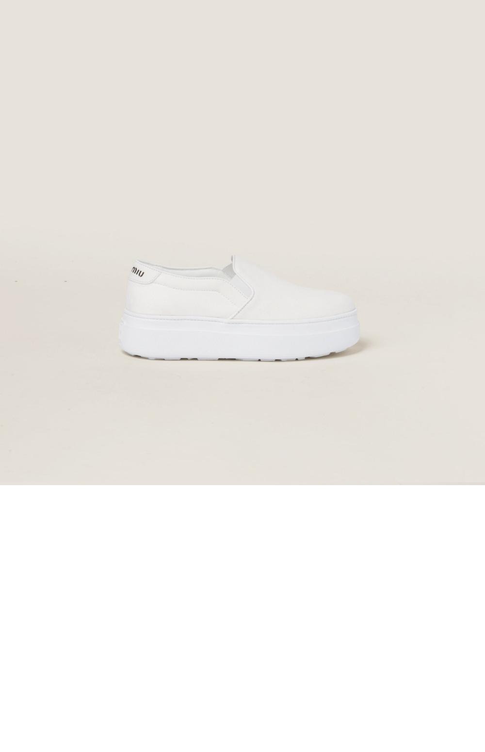 미러급레플리카사이트 | 명품레플리카 전문 쇼핑몰  | 퍼스트원 - 워시드 코튼 드릴 스니커즈 5S152E > 미우미우