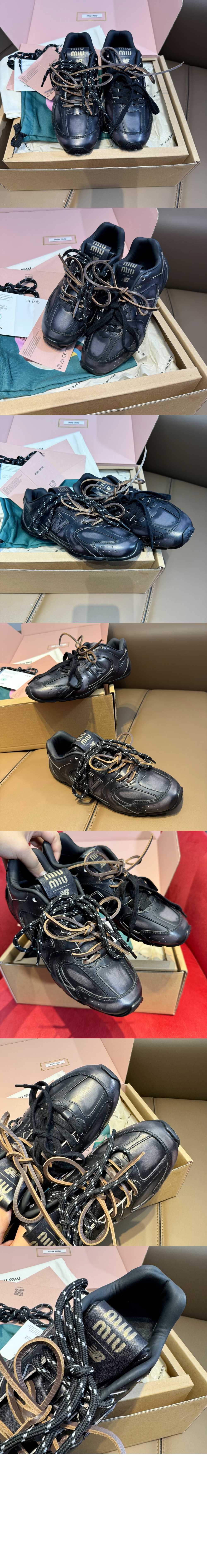 미러급레플리카사이트 | 명품레플리카 전문 쇼핑몰  | 퍼스트원 - 가죽 스니커즈 5E165E > 미우미우