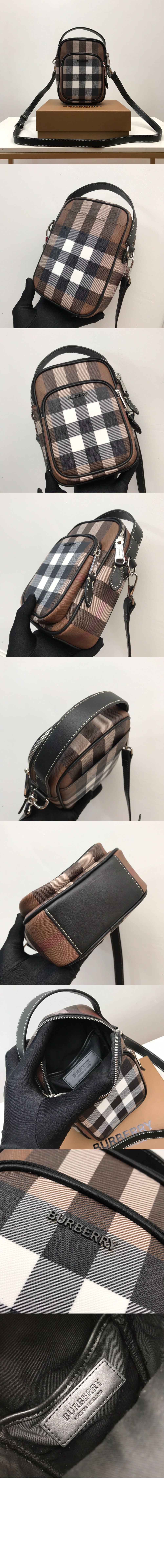 미러급레플리카사이트 | 명품레플리카 전문 쇼핑몰  | 퍼스트원 - 체크 레더 크로스바디백 80491181 > 버버리