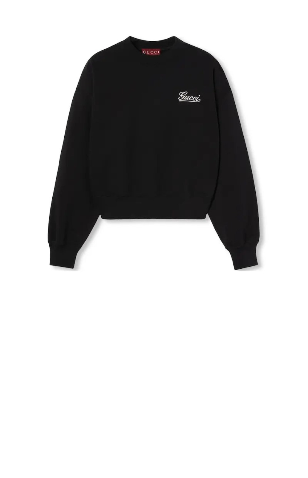 미러급레플리카사이트 | 명품레플리카 전문 쇼핑몰  | 퍼스트원 - 자수 코튼 저지 스웨트셔츠 > 구찌