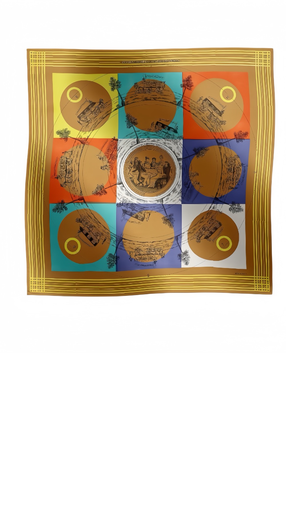 미러급레플리카사이트 | 명품레플리카 전문 쇼핑몰  | 퍼스트원 - Jeu des Omnibus et Dames Blanches au Tampon 스카프 140 > 에르메스