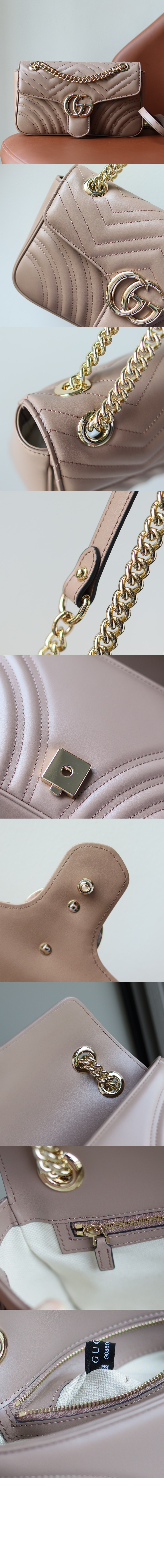 미러급레플리카사이트 | 명품레플리카 전문 쇼핑몰  | 퍼스트원 - GG 마몽 스몰 숄더백 443497 > 구찌