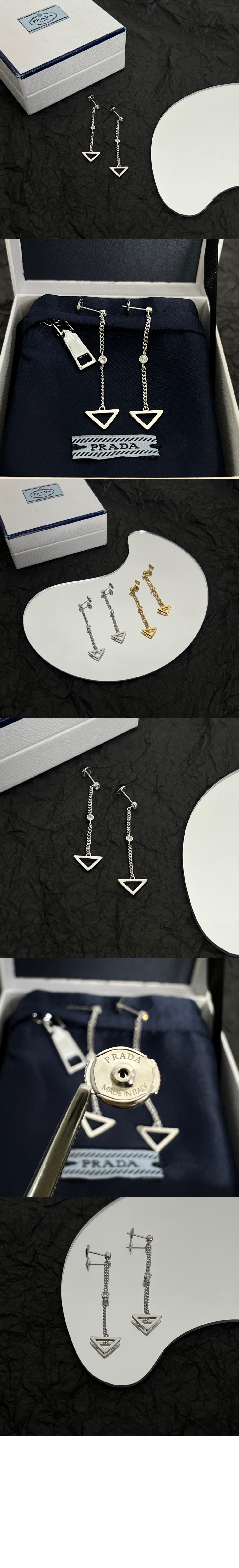 미러급레플리카사이트 | 명품레플리카 전문 쇼핑몰  | 퍼스트원 - 이터널 골드 드롭 귀걸이 1JO861 > 프라다