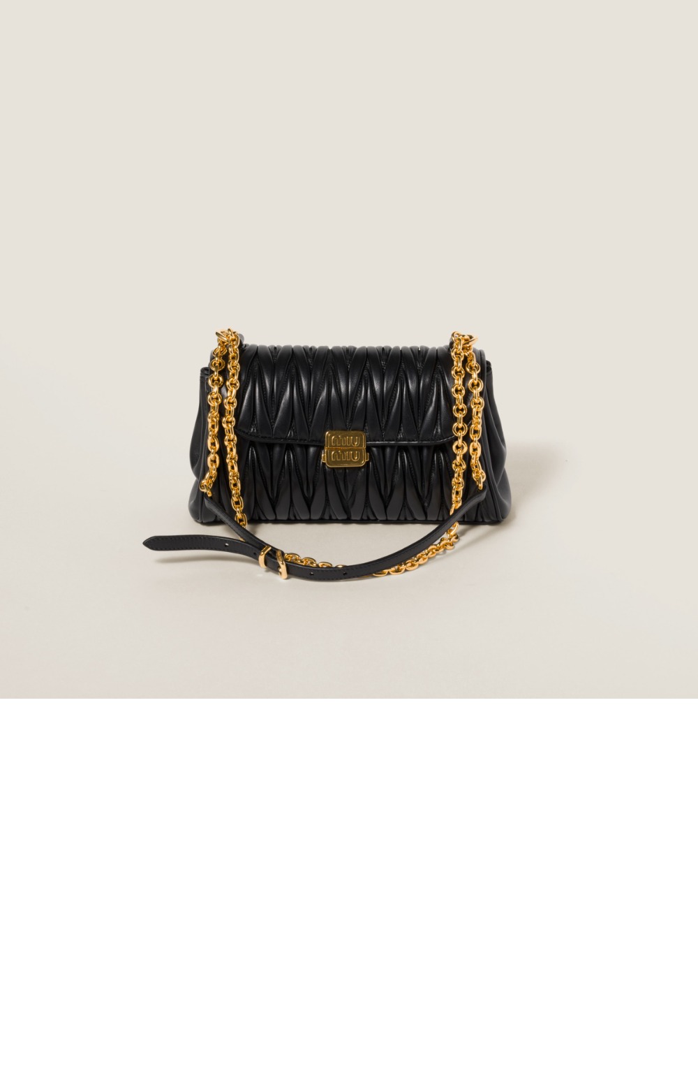 미러급레플리카사이트 | 명품레플리카 전문 쇼핑몰  | 퍼스트원 - 마테라쎄 나파 가죽 숄더백 5BD266 > 미우미우