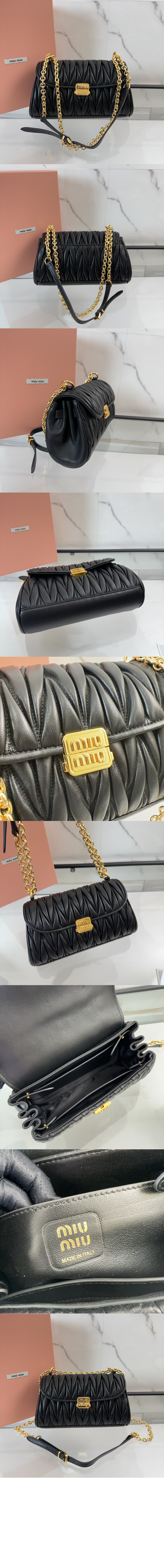 미러급레플리카사이트 | 명품레플리카 전문 쇼핑몰  | 퍼스트원 - 마테라쎄 나파 가죽 숄더백 5BD266 > 미우미우