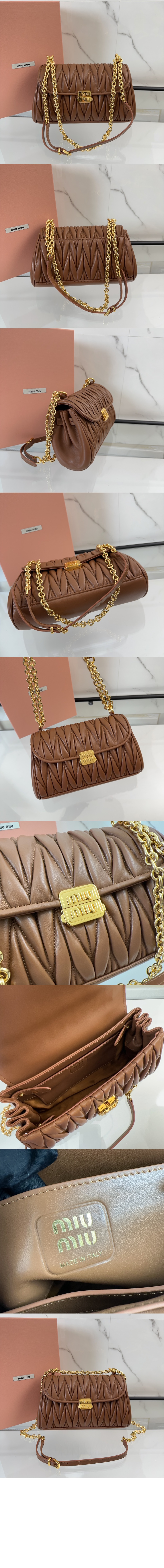 미러급레플리카사이트 | 명품레플리카 전문 쇼핑몰  | 퍼스트원 - 마테라쎄 나파 가죽 숄더백 5BD266 > 미우미우