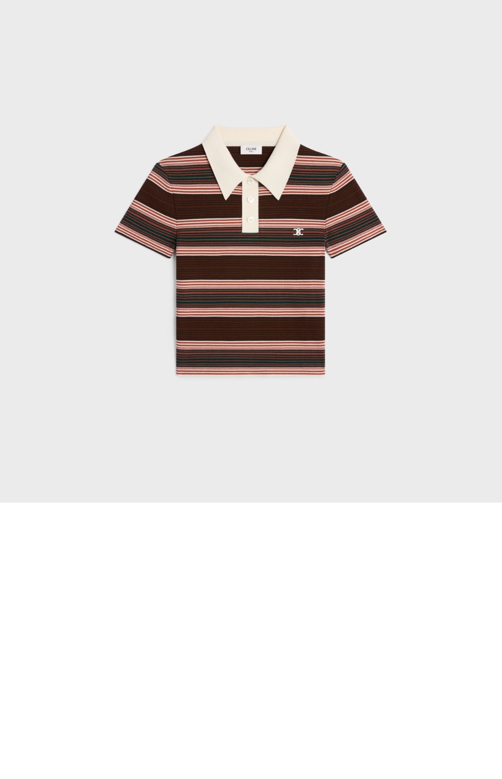 미러급레플리카사이트 | 명품레플리카 전문 쇼핑몰  | 퍼스트원 - 트리옹프 크롭 폴로 셔츠 > 셀린느