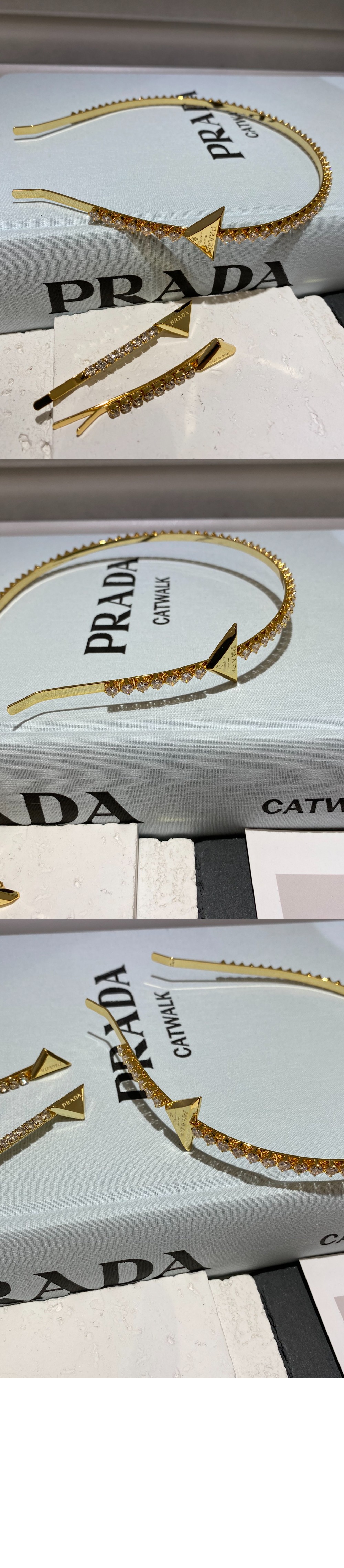 미러급레플리카사이트 | 명품레플리카 전문 쇼핑몰  | 퍼스트원 - 장식이 있는 브라스 헤어밴드 1IH048 > 프라다