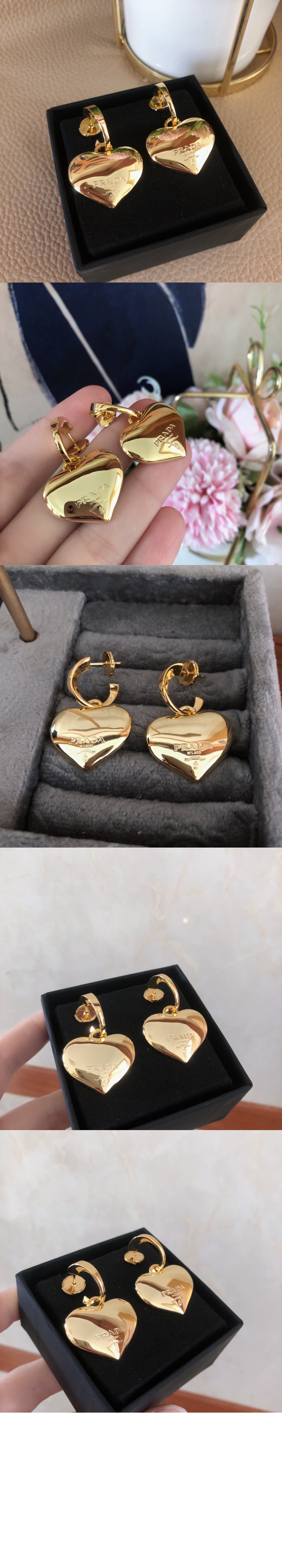 미러급레플리카사이트 | 명품레플리카 전문 쇼핑몰  | 퍼스트원 - 이터널 골드 중형 드롭 귀걸이 1JO967 > 프라다