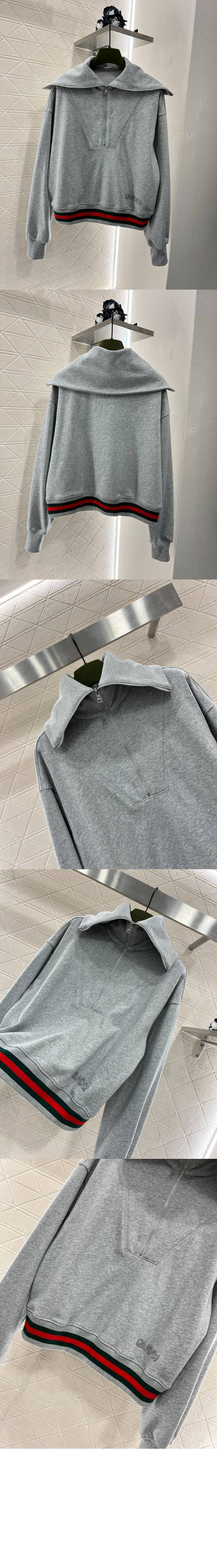 미러급레플리카사이트 | 명품레플리카 전문 쇼핑몰  | 퍼스트원 - 코튼 저지 스웨트셔츠 웹 > 구찌