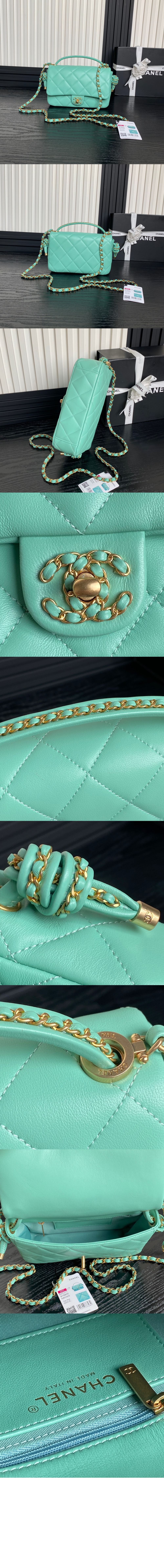 미러급레플리카사이트 | 명품레플리카 전문 쇼핑몰  | 퍼스트원 - 핸들 장식의 플랩백 AS5317 > 샤넬