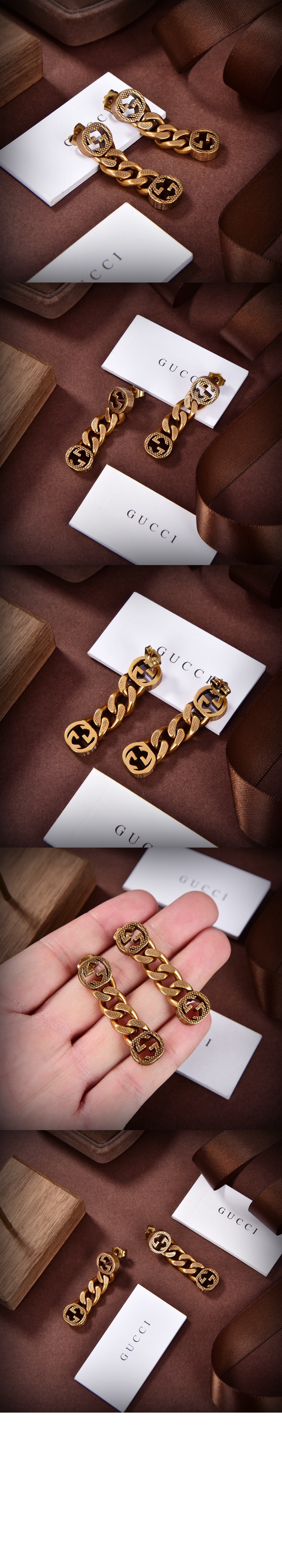 미러급레플리카사이트 | 명품레플리카 전문 쇼핑몰  | 퍼스트원 - 인터로킹 귀걸이  702524 > 구찌