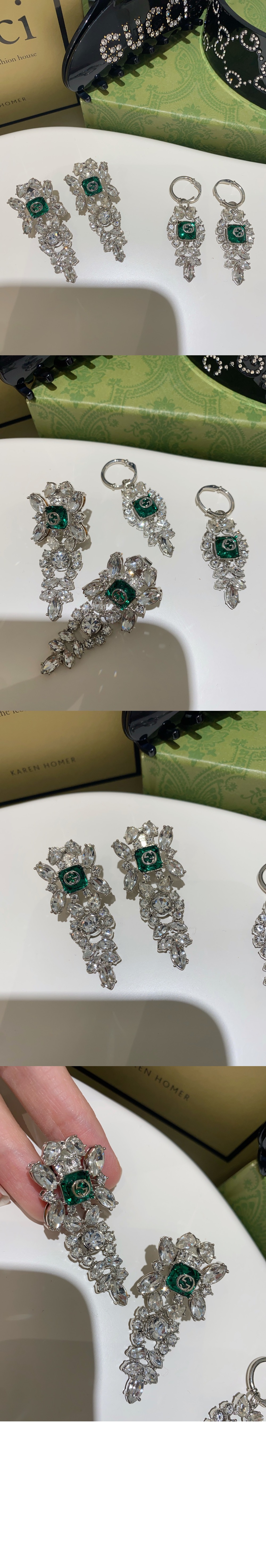 미러급레플리카사이트 | 명품레플리카 전문 쇼핑몰  | 퍼스트원 - 인터로킹 G 크리스털 귀걸이 676528 > 구찌