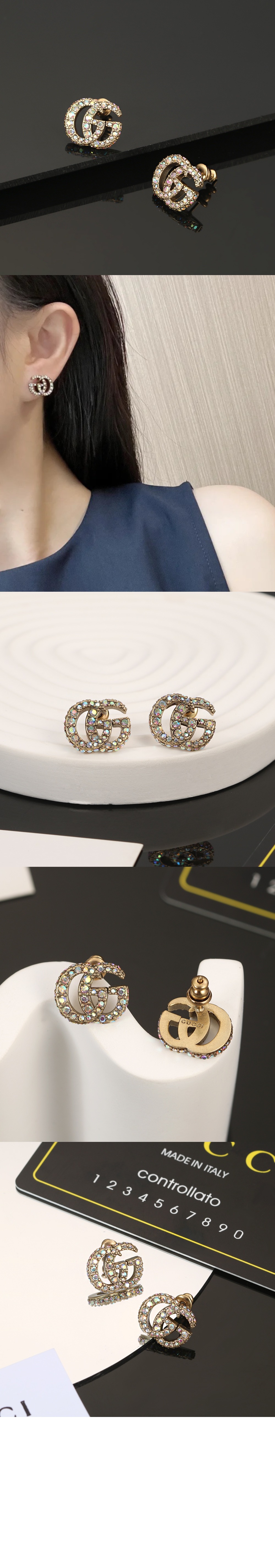 미러급레플리카사이트 | 명품레플리카 전문 쇼핑몰  | 퍼스트원 - 크리스털 더블 G  귀걸이 753886  > 구찌