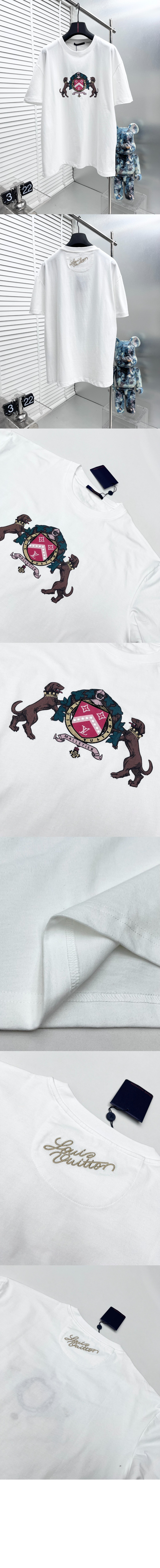 미러급레플리카사이트 | 명품레플리카 전문 쇼핑몰  | 퍼스트원 - 엠벨리시드 코튼 티셔츠 > 루이비통