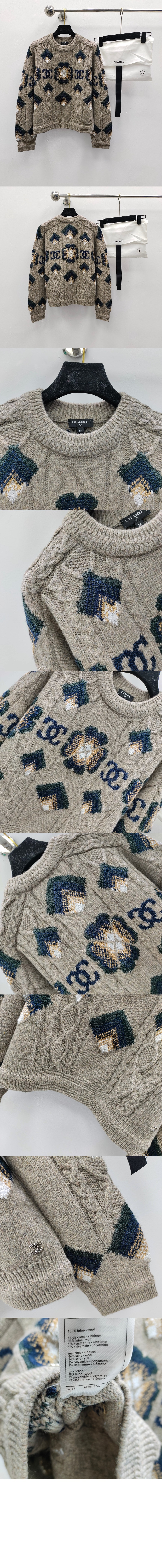 미러급레플리카사이트 | 명품레플리카 전문 쇼핑몰  | 퍼스트원 - 프린트 니트 톱 > 샤넬