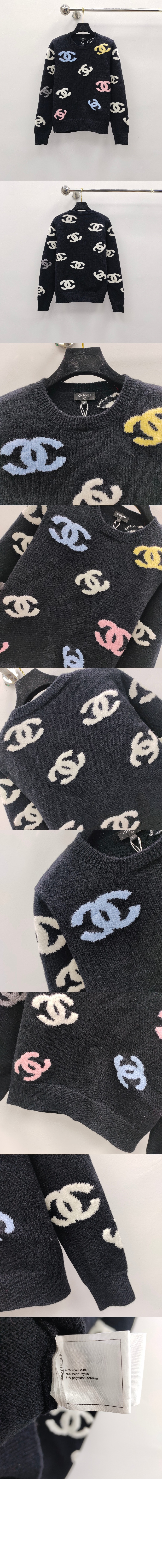 미러급레플리카사이트 | 명품레플리카 전문 쇼핑몰  | 퍼스트원 - 프린트 니트 톱 > 샤넬