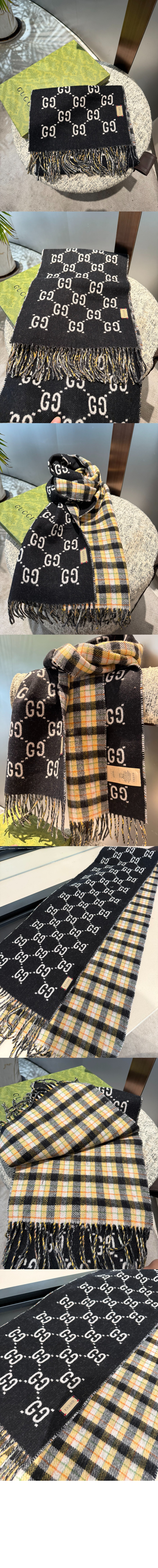 미러급레플리카사이트 | 명품레플리카 전문 쇼핑몰  | 퍼스트원 - GG 자카드 패턴 니트 스카프 597527 > 구찌