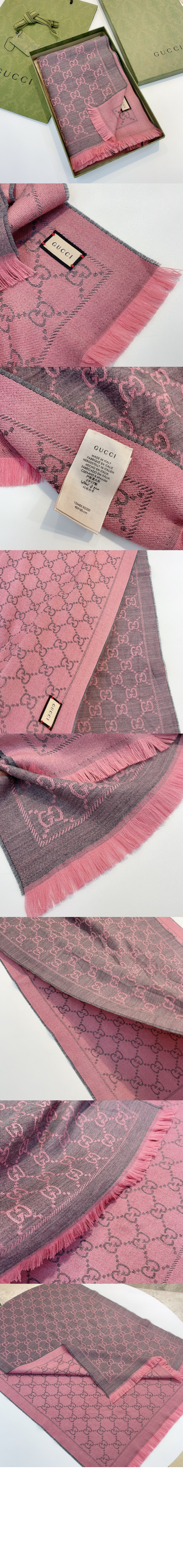미러급레플리카사이트 | 명품레플리카 전문 쇼핑몰  | 퍼스트원 - GG 자카드 패턴 니트 스카프 133483 > 구찌