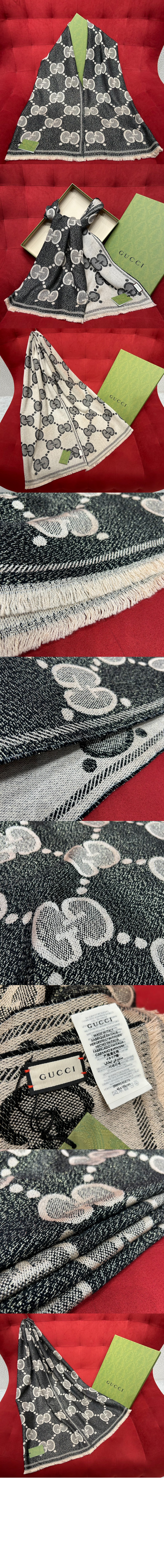 미러급레플리카사이트 | 명품레플리카 전문 쇼핑몰  | 퍼스트원 - GG 자카드 패턴 니트 스카프  598993 > 구찌