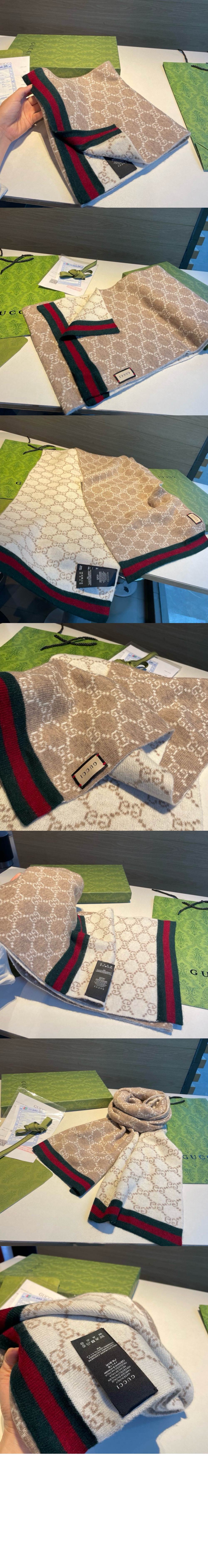 미러급레플리카사이트 | 명품레플리카 전문 쇼핑몰  | 퍼스트원 - GG 자카드 패턴 니트 스카프 325806 > 구찌