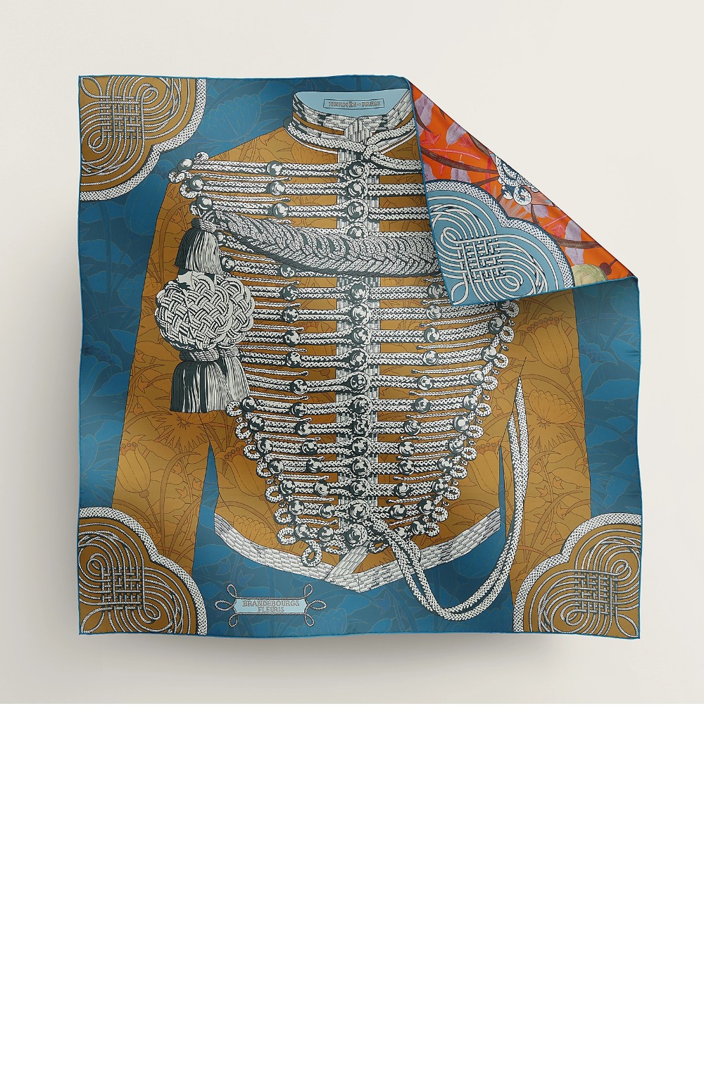 미러급레플리카사이트 | 명품레플리카 전문 쇼핑몰  | 퍼스트원 - Brandebourgs Fleuris 더블 페이스 스카프 90 > 에르메스