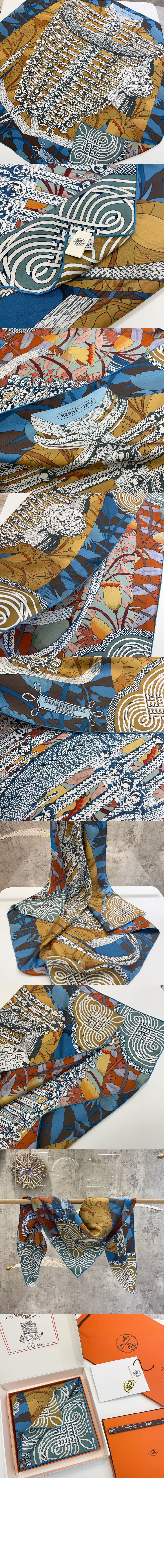 미러급레플리카사이트 | 명품레플리카 전문 쇼핑몰  | 퍼스트원 - Brandebourgs Fleuris 더블 페이스 스카프 90 > 에르메스