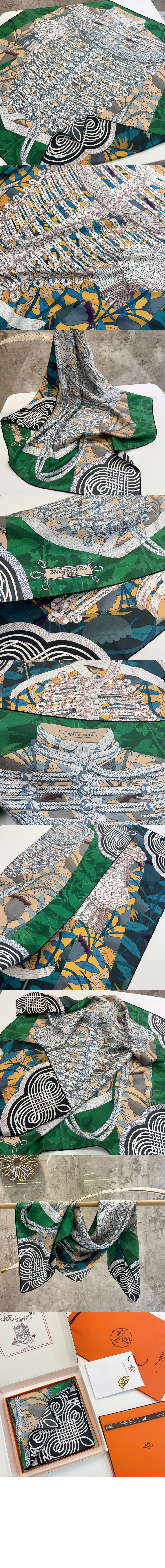 미러급레플리카사이트 | 명품레플리카 전문 쇼핑몰  | 퍼스트원 - Brandebourgs Fleuris 더블 페이스 스카프 90 > 에르메스