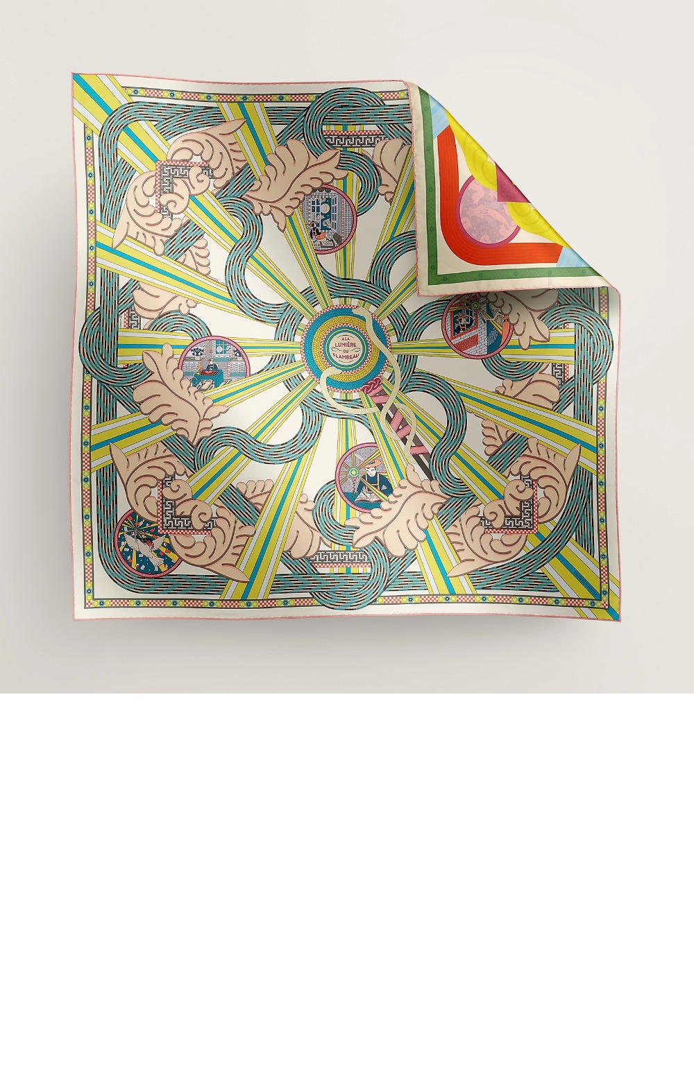 미러급레플리카사이트 | 명품레플리카 전문 쇼핑몰  | 퍼스트원 - A la Lumiere du Flambeau 더블 페이스 스카프 90 > 에르메스