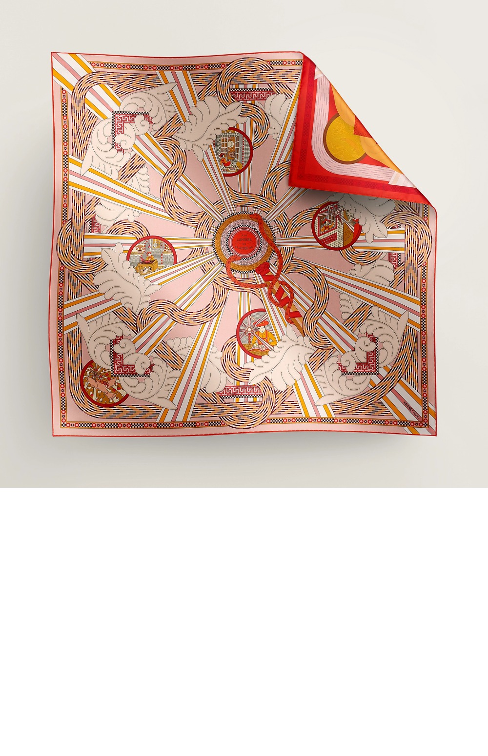 미러급레플리카사이트 | 명품레플리카 전문 쇼핑몰  | 퍼스트원 - A la Lumiere du Flambeau 더블 페이스 스카프 90 > 에르메스