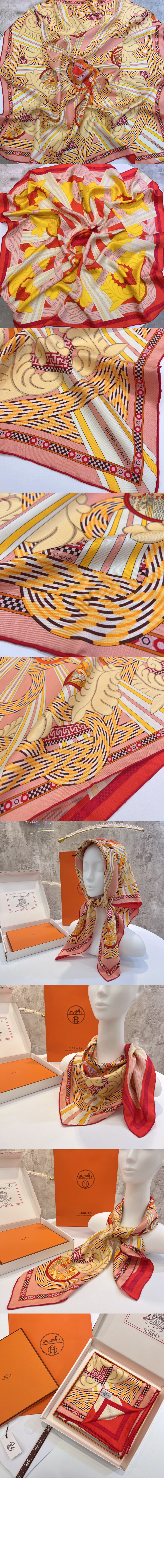 미러급레플리카사이트 | 명품레플리카 전문 쇼핑몰  | 퍼스트원 - A la Lumiere du Flambeau 더블 페이스 스카프 90 > 에르메스