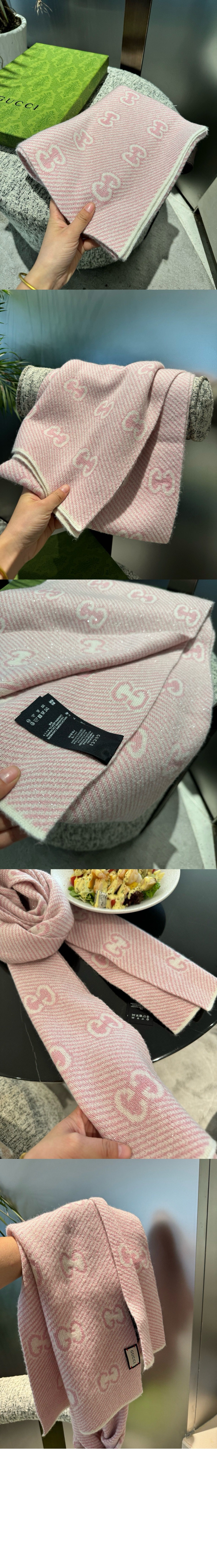 미러급레플리카사이트 | 명품레플리카 전문 쇼핑몰  | 퍼스트원 - GG 자카드 패턴 니트  스카프 677795 > 구찌