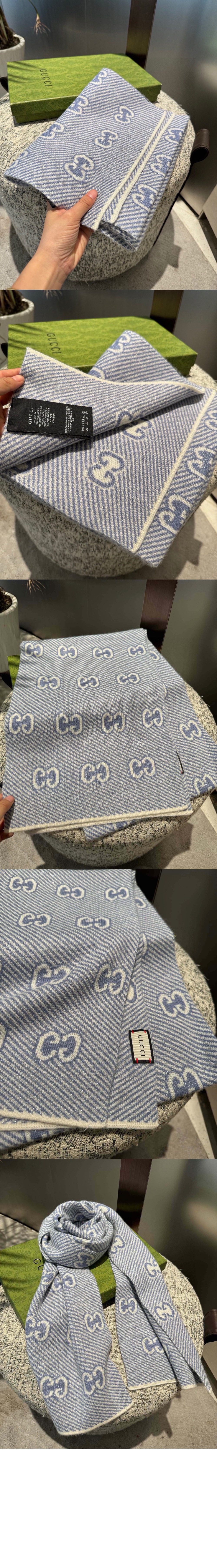 미러급레플리카사이트 | 명품레플리카 전문 쇼핑몰  | 퍼스트원 - GG 자카드 패턴 니트  스카프 677795 > 구찌