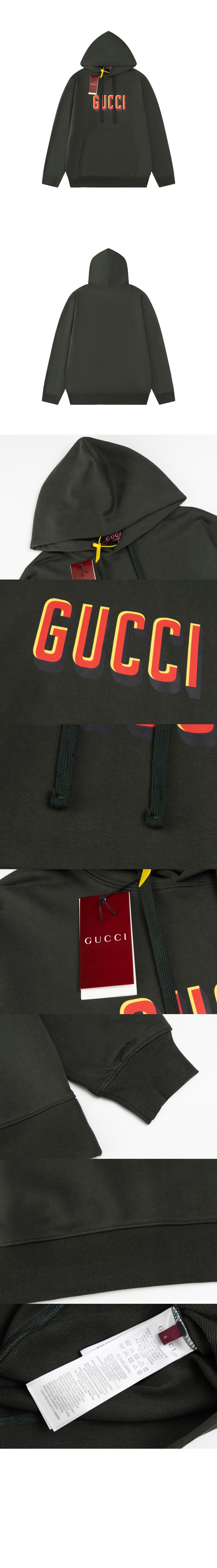 미러급레플리카사이트 | 명품레플리카 전문 쇼핑몰  | 퍼스트원 - 로고 프린트 코튼 후디 > 구찌