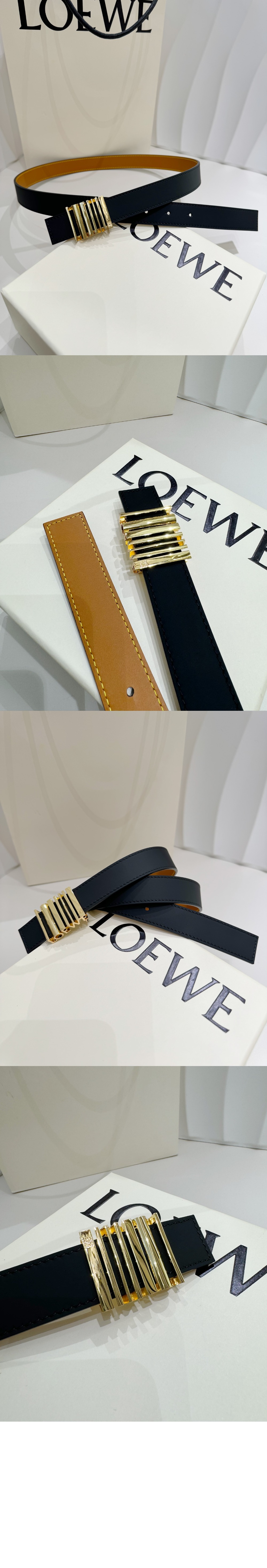 미러급레플리카사이트 | 명품레플리카 전문 쇼핑몰  | 퍼스트원 - 클래식 소가죽 기하학 벨트 > 로에베