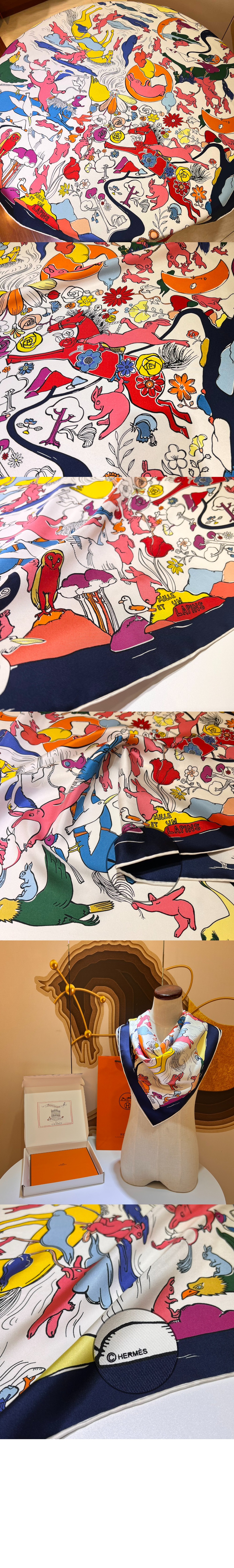 미러급레플리카사이트 | 명품레플리카 전문 쇼핑몰  | 퍼스트원 - Mille et Un Lapins 스카프 90 > 에르메스