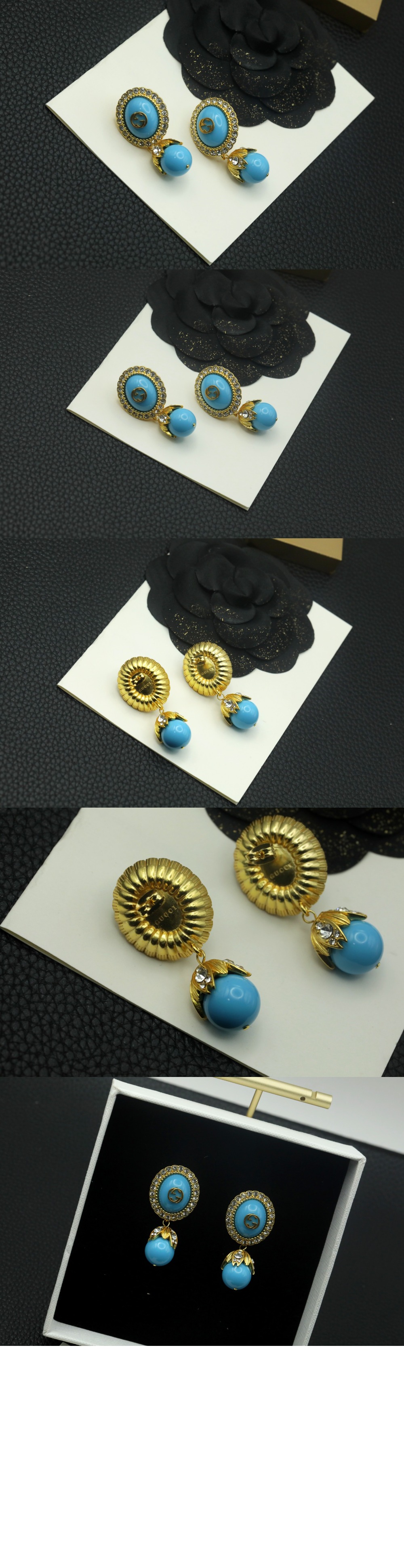 미러급레플리카사이트 | 명품레플리카 전문 쇼핑몰  | 퍼스트원 - 인터로킹 G 펄 귀걸이 753944 > 구찌