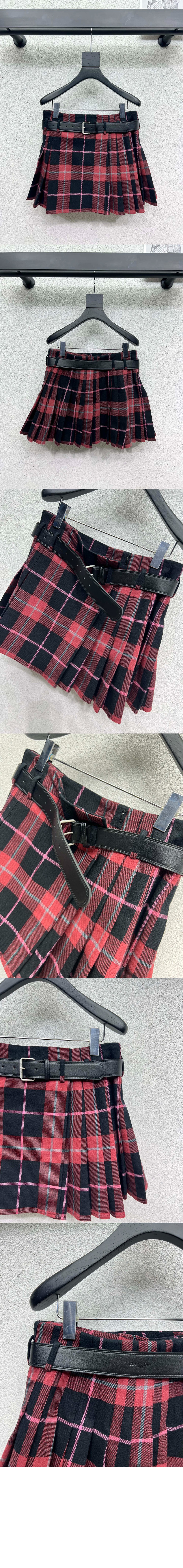 미러급레플리카사이트 | 명품레플리카 전문 쇼핑몰  | 퍼스트원 - 벨트 쇼트 플리츠 치마바지 > 디올