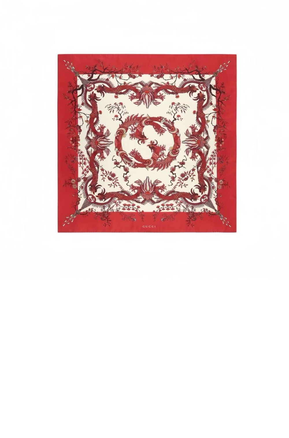 미러급레플리카사이트 | 명품레플리카 전문 쇼핑몰  | 퍼스트원 - 상룡 프린트 실크 스카프 774314 > 구찌