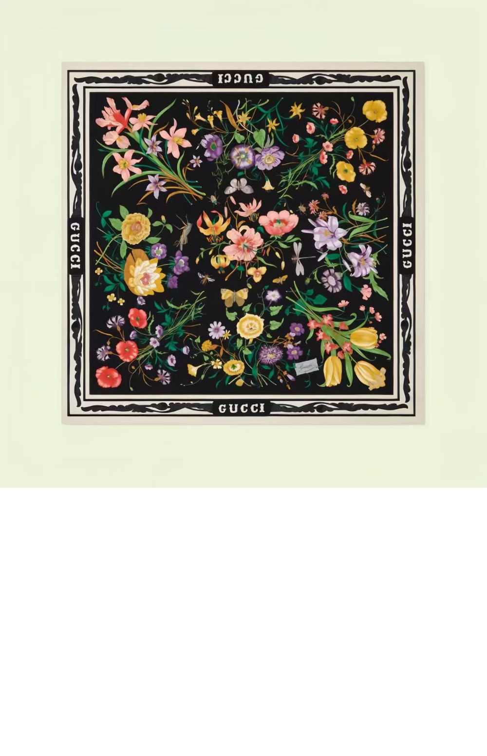 미러급레플리카사이트 | 명품레플리카 전문 쇼핑몰  | 퍼스트원 - 꽃 프린트 실크 스카프 699493 > 구찌