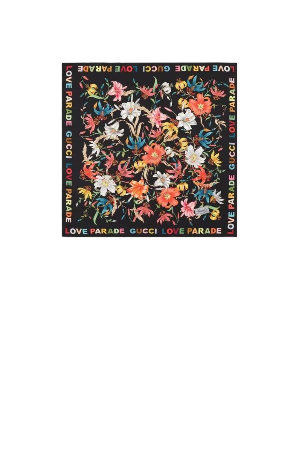 미러급레플리카사이트 | 명품레플리카 전문 쇼핑몰  | 퍼스트원 - 꽃 프린트 실크 스카프  704127 > 구찌