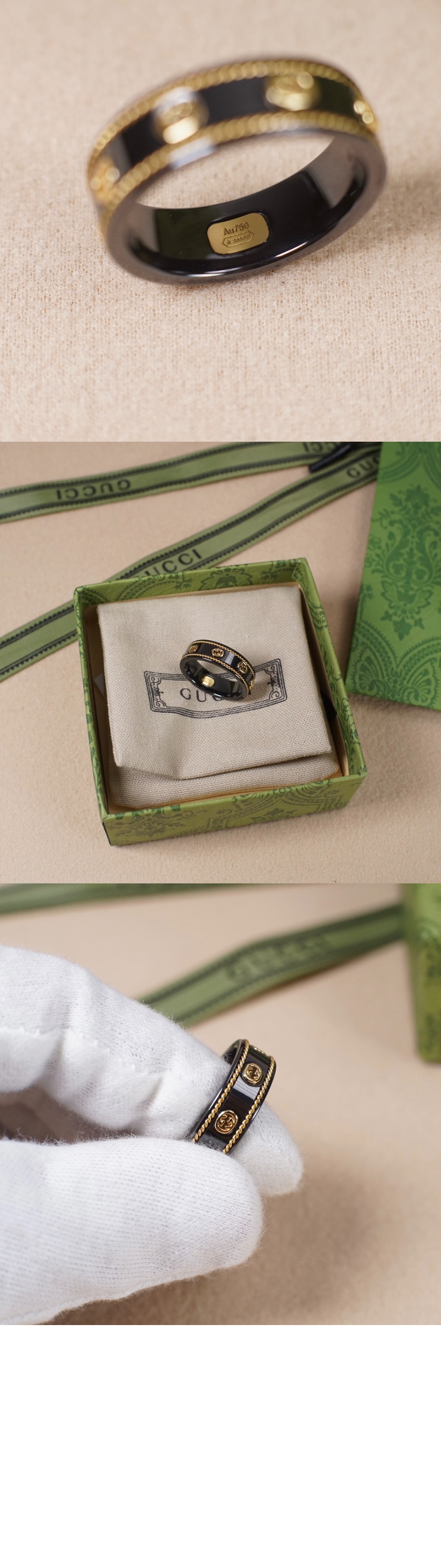 미러급레플리카사이트 | 명품레플리카 전문 쇼핑몰  | 퍼스트원 - 옐로우 골드 인터로킹 G 아이콘 반지 606826 > 구찌