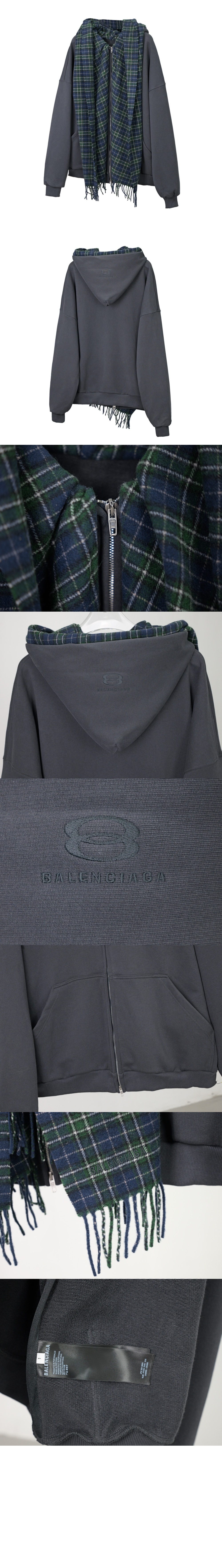 미러급레플리카사이트 | 명품레플리카 전문 쇼핑몰  | 퍼스트원 - 스카프 집업 후드티 > 발렌시아가