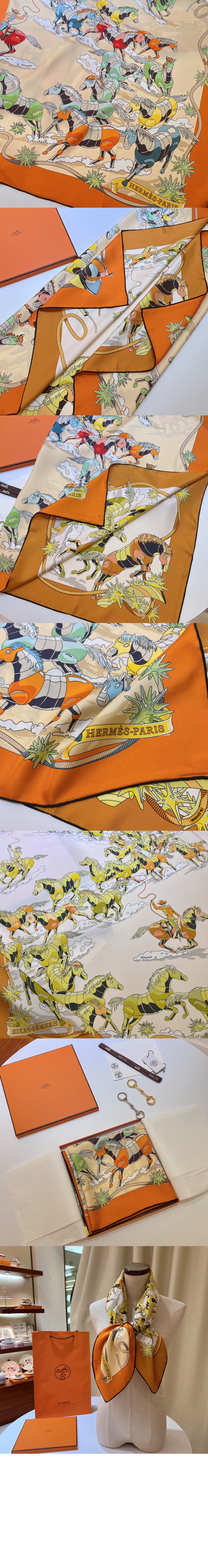 미러급레플리카사이트 | 명품레플리카 전문 쇼핑몰  | 퍼스트원 - Les Mustangs II double face 스카프 90 > 에르메스