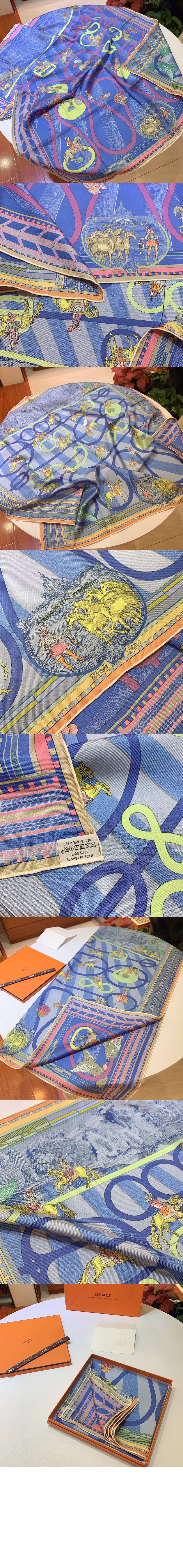 미러급레플리카사이트 | 명품레플리카 전문 쇼핑몰  | 퍼스트원 - Carré 90 double face Passades et Serpentines 스카프 90 > 에르메스